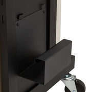 National Public Seating PRC250 40 1/2" 8 Level Presentation Station - Steel/Laminate, Black/Ivory