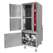 Crown Steam GSX-10HE (10) Pan Convection Steamer - Cabinet, Natural Gas