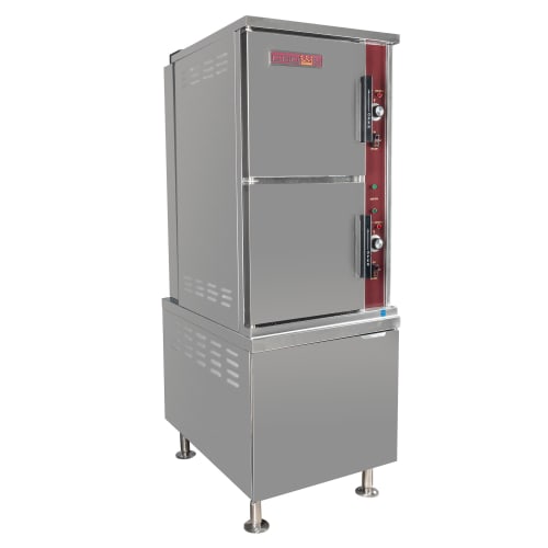 Crown Steam GSX-10HE (10) Pan Convection Steamer - Cabinet, Natural Gas