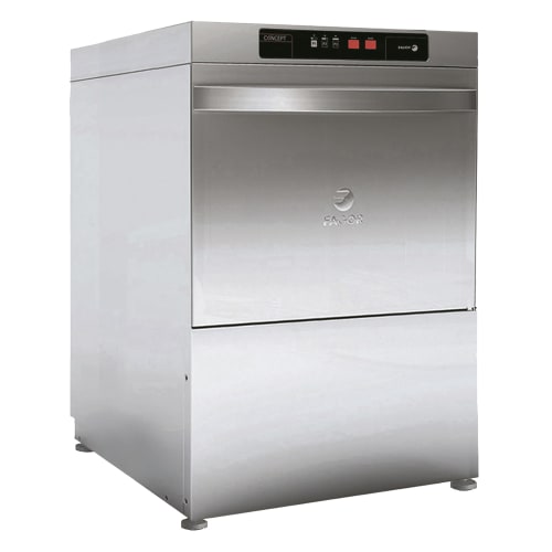 5O7O High Temp Rack Undercounter Glass Washer w/ 22 Racks/hr Capacity, Built-in Booster, 208-230v/1-3ph (MD-GW-HTB22P)