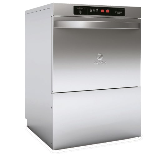 5O7O High Temp Rack Undercounter Dishwasher w/ 37 Racks/hr Capacity, Built-in Booster, 208-230v/1-3ph (MD-UC-HTB37P)