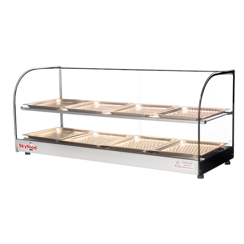 Skyfood FWDC2-43-8P Commercial Food Warmer Display | Heated Merchandiser