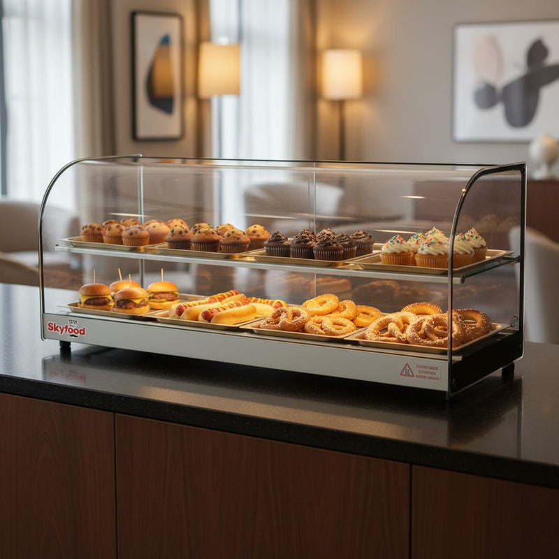 Skyfood FWDC2-43-8P Commercial Food Warmer Display | Heated Merchandiser