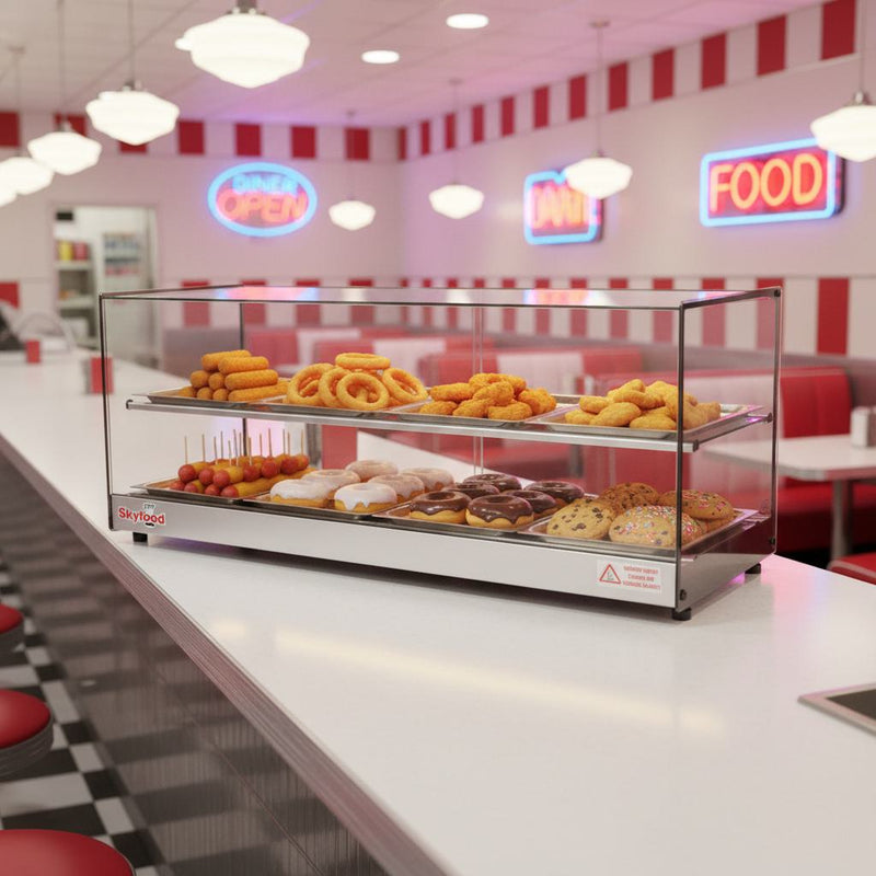 Skyfood FWDS2-43-8P Commercial Food Warmer Display | Heated Merchandiser