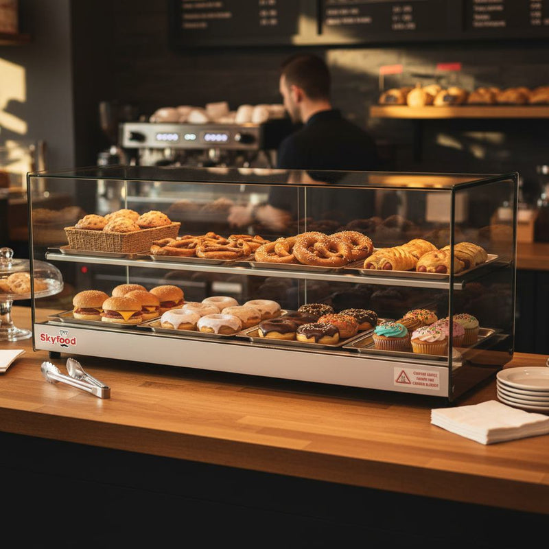 Skyfood FWDS2-43-8P Commercial Food Warmer Display | Heated Merchandiser