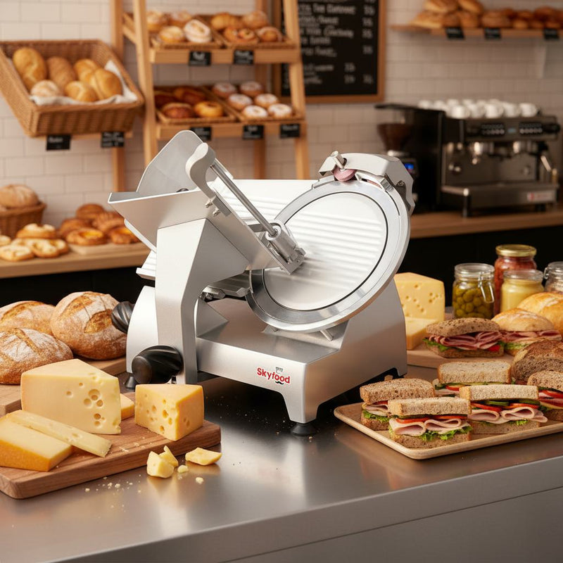 Skyfood GL300F 12" Economy Food Slicer | Manual Heavy Duty Stainless Steel