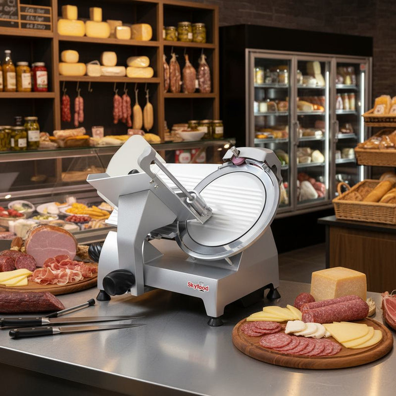Skyfood GL300F 12" Economy Food Slicer | Manual Heavy Duty Stainless Steel