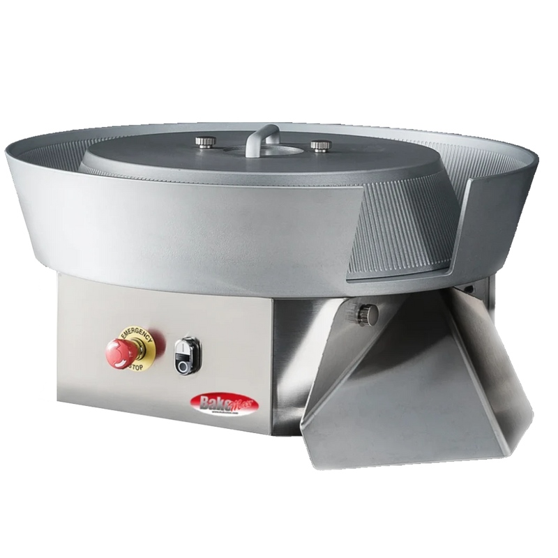 BakeMax BMDBR3L Automatic Dough Ball Rounder – Floor Model with Stand & Casters.