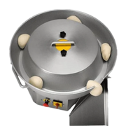 BakeMax BMDBR3L Automatic Dough Ball Rounder – Floor Model with Stand & Casters.