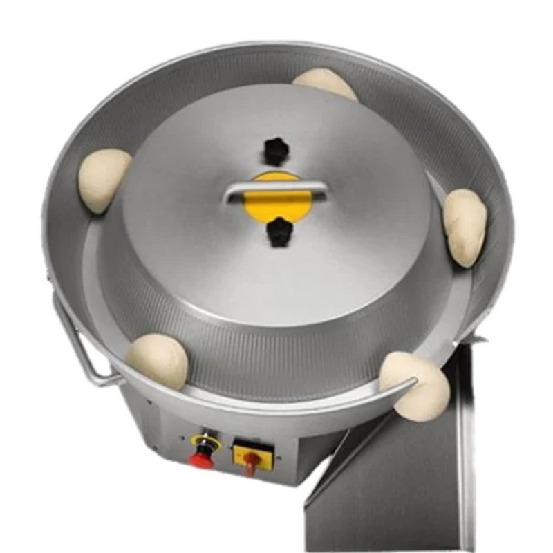 BakeMax BMDBR3L Automatic Dough Ball Rounder – Floor Model with Stand & Casters.