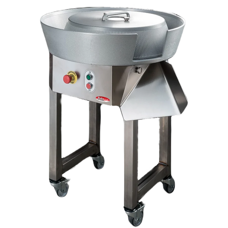 BakeMax BMDBR3L Automatic Dough Ball Rounder – Floor Model with Stand & Casters.
