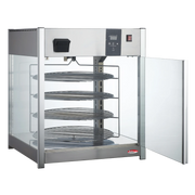 BakeMax BMPW418 Titan Series Countertop 4-Tier 18" Rotating Pizza Warmer.
