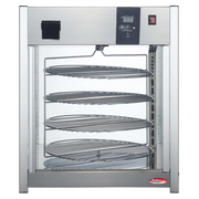 BakeMax BMPW418 Titan Series Countertop 4-Tier 18" Rotating Pizza Warmer.