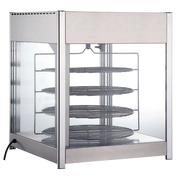 BakeMax BMPW418 Titan Series Countertop 4-Tier 18" Rotating Pizza Warmer.
