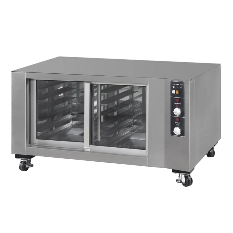 BakeMax BMSDDP1 Proofing Cabinet for BMS Series Deck Ovens – 2-Section Reach-In, Stainless Steel.