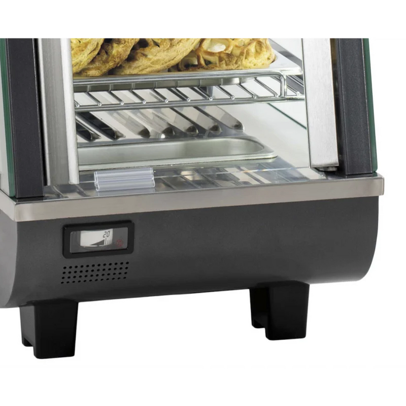 BakeMax BMTSC14 Titan Series 14" Countertop Heated Display Case.