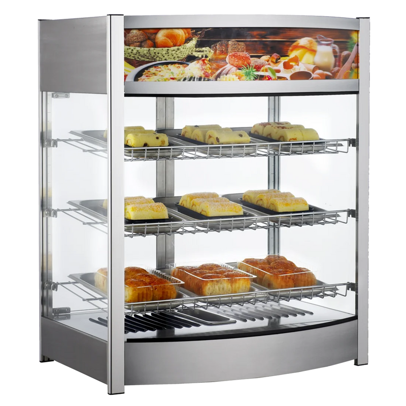 BakeMax Titan Series BMCBF25 25" Countertop Full-Service Heated Display Case.