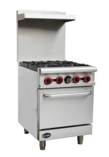 SABA GR-24 - 24" Gas 4 Burners with Oven 151,000 BTU