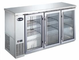 SABA SBB-24-48GSS - 48" Two Glass Door Back Bar Cooler (S/S)