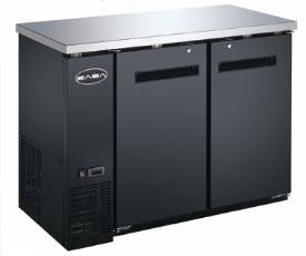 SABA SBB-24-60B - 60" Two Door Back Bar Cooler (Black)