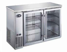 SABA SBB-24-60GSS - 60" Two Glass Door Back Bar Cooler (S/S)