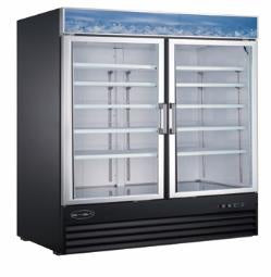 SABA SSM-2-435RF - Two Glass Swing Door Merchandiser Freezer