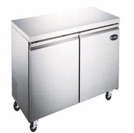SABA SUS-C2-34R8F - Two Door Under- Counter Freezer S/S Interior & Exterior