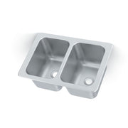 Vollrath 102-1-1 (2) Compartment Drop-in Sink - 10" x 14"