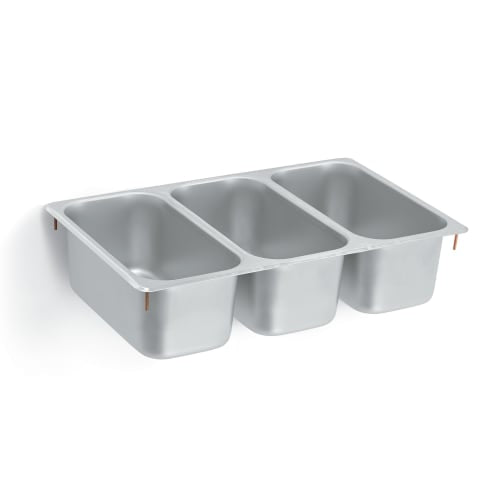 Vollrath 12065-3 (3) Compartment Drop in Sink - 6 1/8" x 12 1/8"