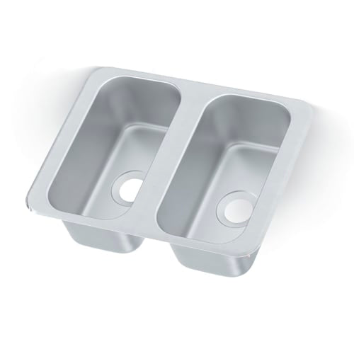Vollrath 12065-3 (3) Compartment Drop in Sink - 6 1/8" x 12 1/8"
