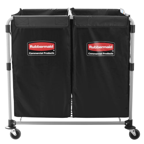 Rubbermaid 1881781 Laundry Cart w/ Collapsible Basket, 35 7/10" L x 24 1/10" W x 34"H