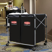 Rubbermaid 1881781 Laundry Cart w/ Collapsible Basket, 35 7/10" L x 24 1/10" W x 34"H