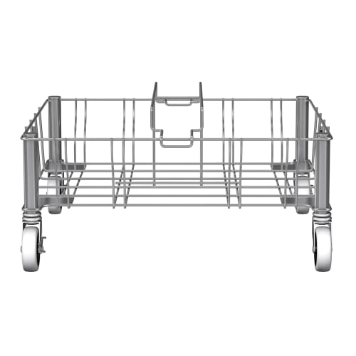 Rubbermaid 1956191 Square Metal Trash Can Dolly w/ Flat Center & 200 lb Capacity