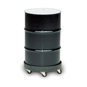 Rubbermaid FG265000BLA Round Plastic Trash Can Dolly w/ Flat Center & 500 lb Capacity