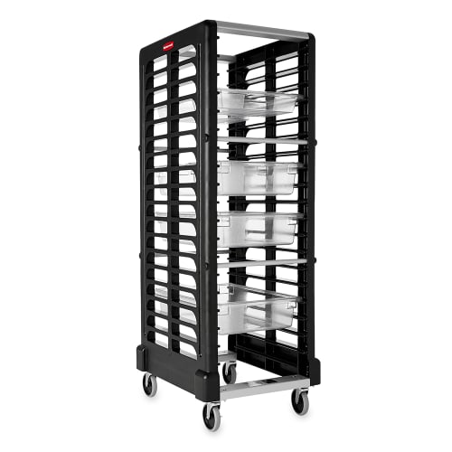 Rubbermaid FG332000BLA 23 3/4"W 18 Sheet Pan Rack w/ 2" Bottom Load Slides