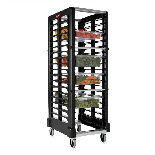 Rubbermaid FG332000BLA 23 3/4"W 18 Sheet Pan Rack w/ 2" Bottom Load Slides