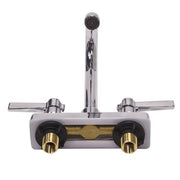 Advance Tabco K-51 Deck Mount Faucet - 6" Swing Spout, 4" Centers, Lead Free