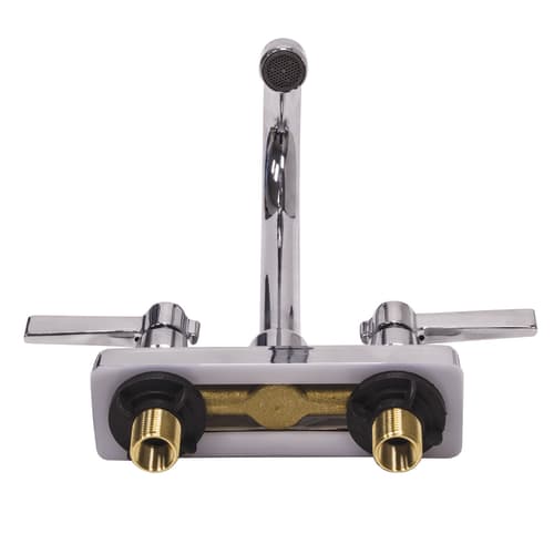 Advance Tabco K-51 Deck Mount Faucet - 6" Swing Spout, 4" Centers, Lead Free