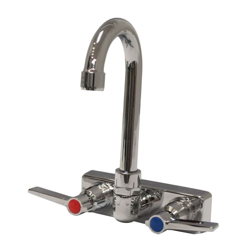 Advance Tabco K-59 Splash Mount Faucet - 3 1/2" Gooseneck Spout, 4" Centers, Lead Free