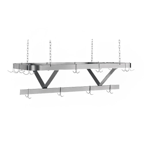 Advance Tabco SC-36 36" Ceiling-mount Pot Rack w/ (12) Double Hooks, Steel