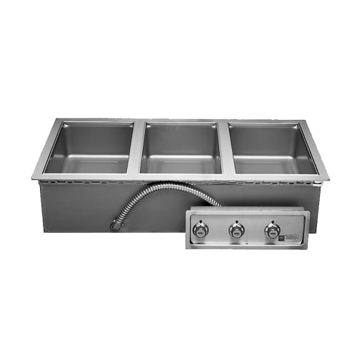 APW Wyott HFW-3DS Drop-In Hot Food Well w/ (3) Full Size Pan Capacity, 208v/3ph