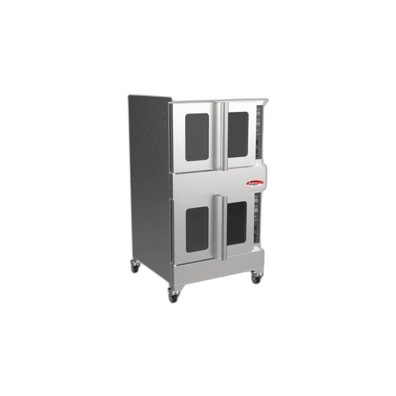 BakeMax America BADCO5G Double Stacked Gas Convection Oven for Commercial Kitchens