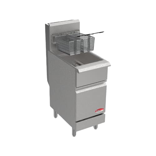 Bakemax BAKEL40 Gas Fryer - (1) 40 lb Vat, Floor Model, Liquid Propane