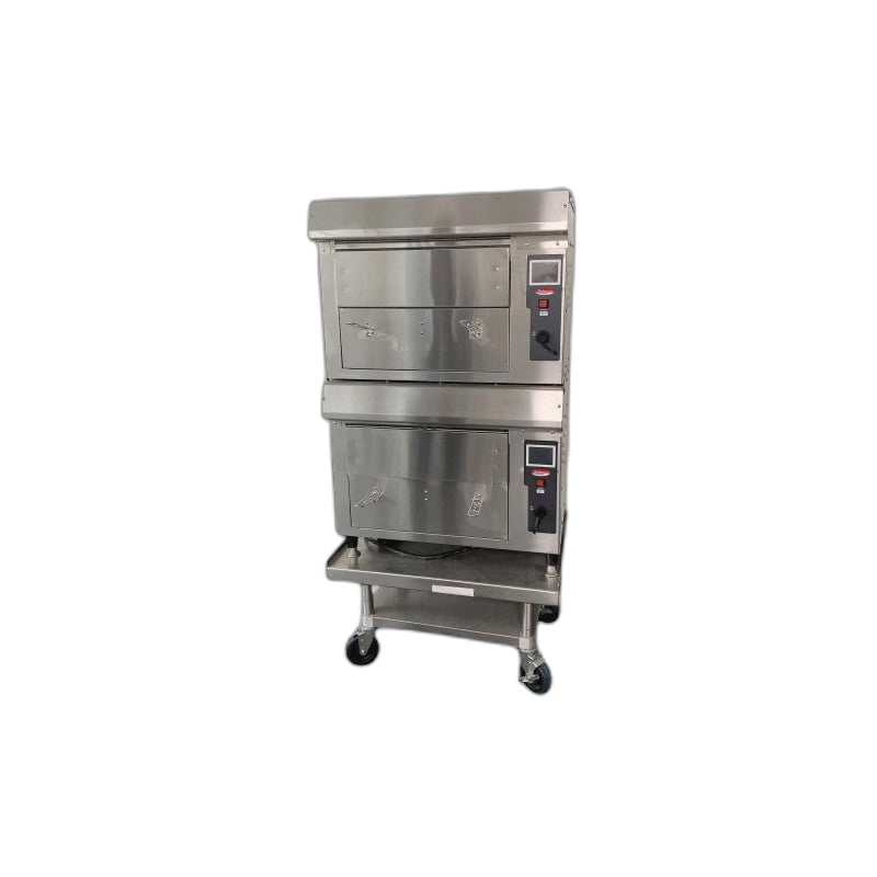 BakeMax BMDGF5 Commercial Electric Double Stacked Greaseless Fryer