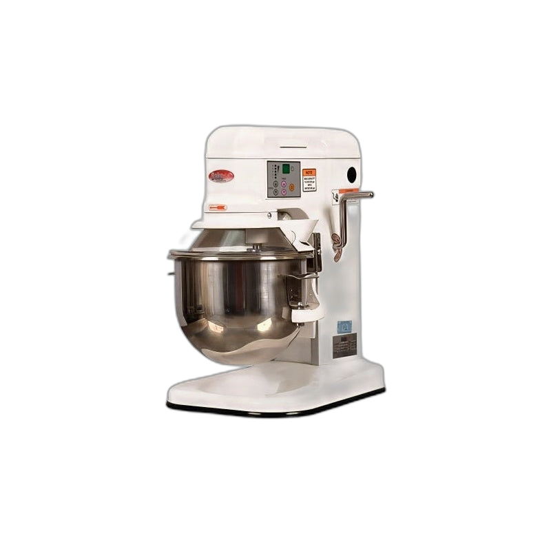 BakeMax BMPM007 7-Quart Commercial Countertop Planetary Mixer – Heavy Duty, Gear Driven, Digital Controls