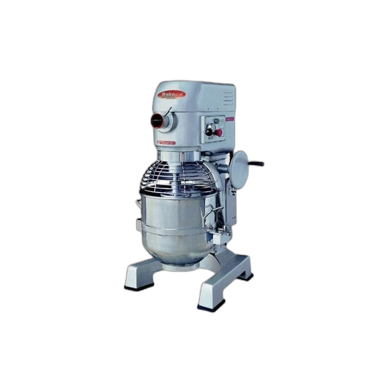 BakeMax BMPME30 30-Quart Floor Planetary Mixer | 3-Speed Gear Driven Commercial Dough Mixer