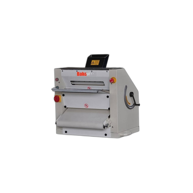 BakeMax BMPS001 Commercial Countertop 20" Two-Pass Heavy Duty Dough Sheeter