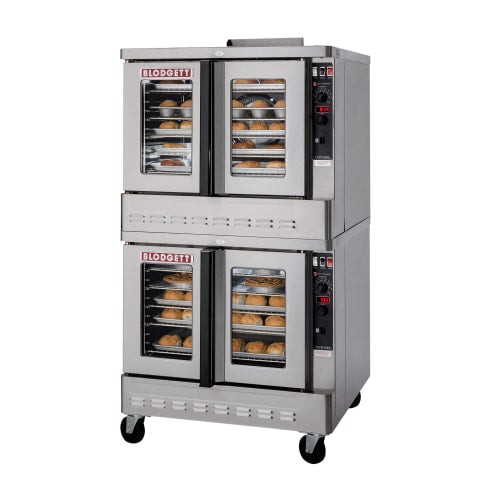 Blodgett ZEPH-100-G DBL Zephaire Double Full Size Natural Gas Convection Oven - 100,000 BTU