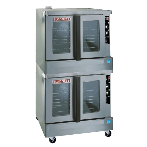 Blodgett ZEPH-100-G-ES DBL Zephaire Double Full Size Natural Gas Convection Oven - 90,000 BTU