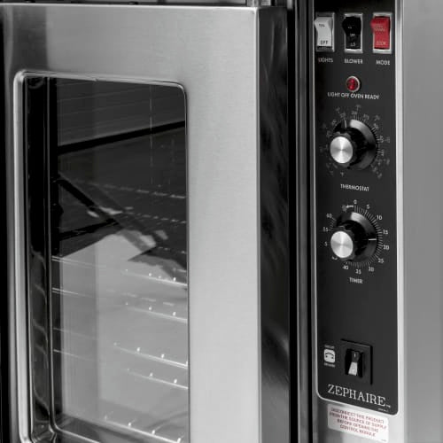 Blodgett ZEPH-200-E DBL Zephaire Bakery Depth Double Full Size Electric Convection Oven - 22kW, 208v/3ph